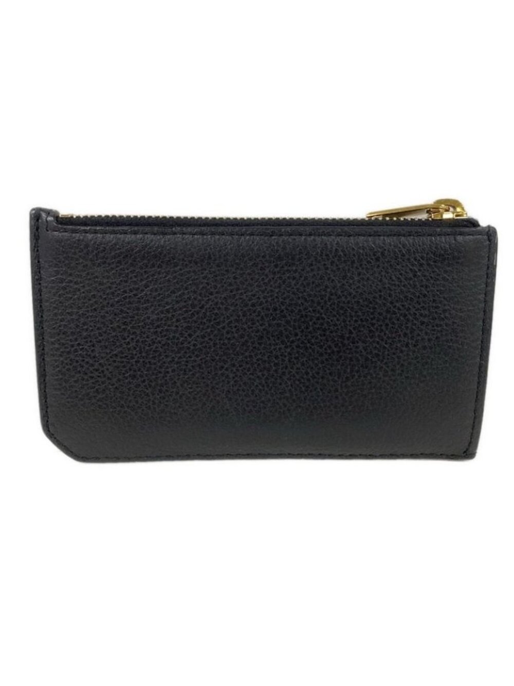 Saint Laurent Paris Coin Case Tiny Cassandra Fragment Zip Black with Card - Picture 2 of 4